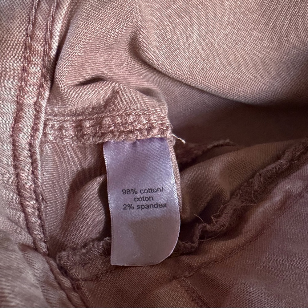 Maurices Pink Denim Jacket 2XL Stretch Cotton Button Front Casual - Picture 6 of 6